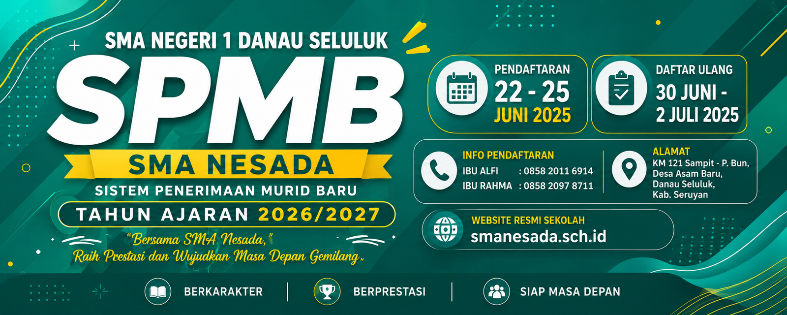 Ayo Bergabung Bersama SMA Nesada Tahun Ajaran 2026/2027